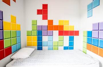 Одноместный номер с общей ванной комнатой в  Tetris Sopot